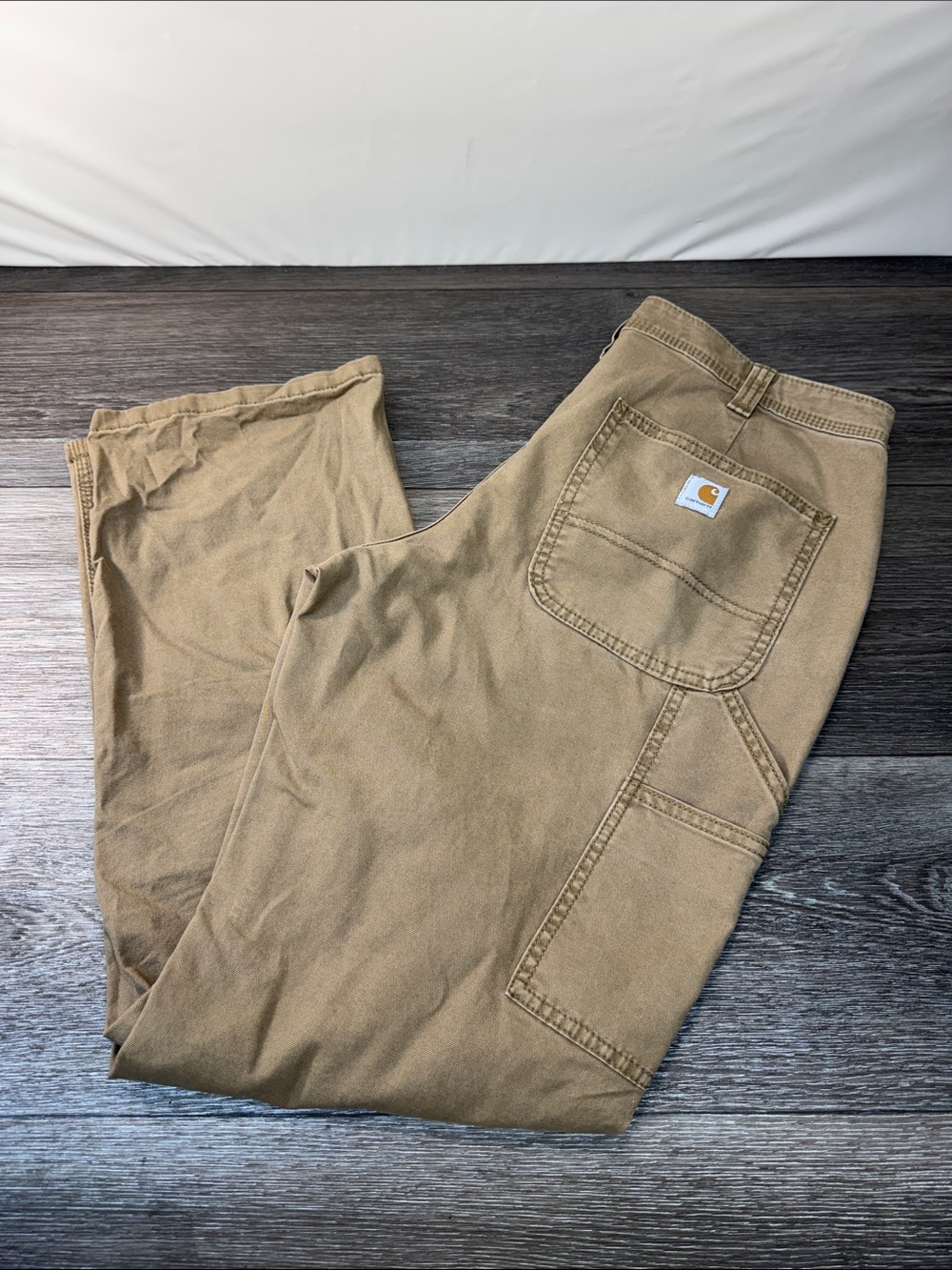 Carhartt Original Fit Work Pants in Khaki woman’s size 10 - Picture 4 of 6